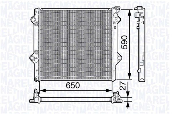 MAGNETI MARELLI Radiators, Motora dzesēšanas sistēma 350213137400